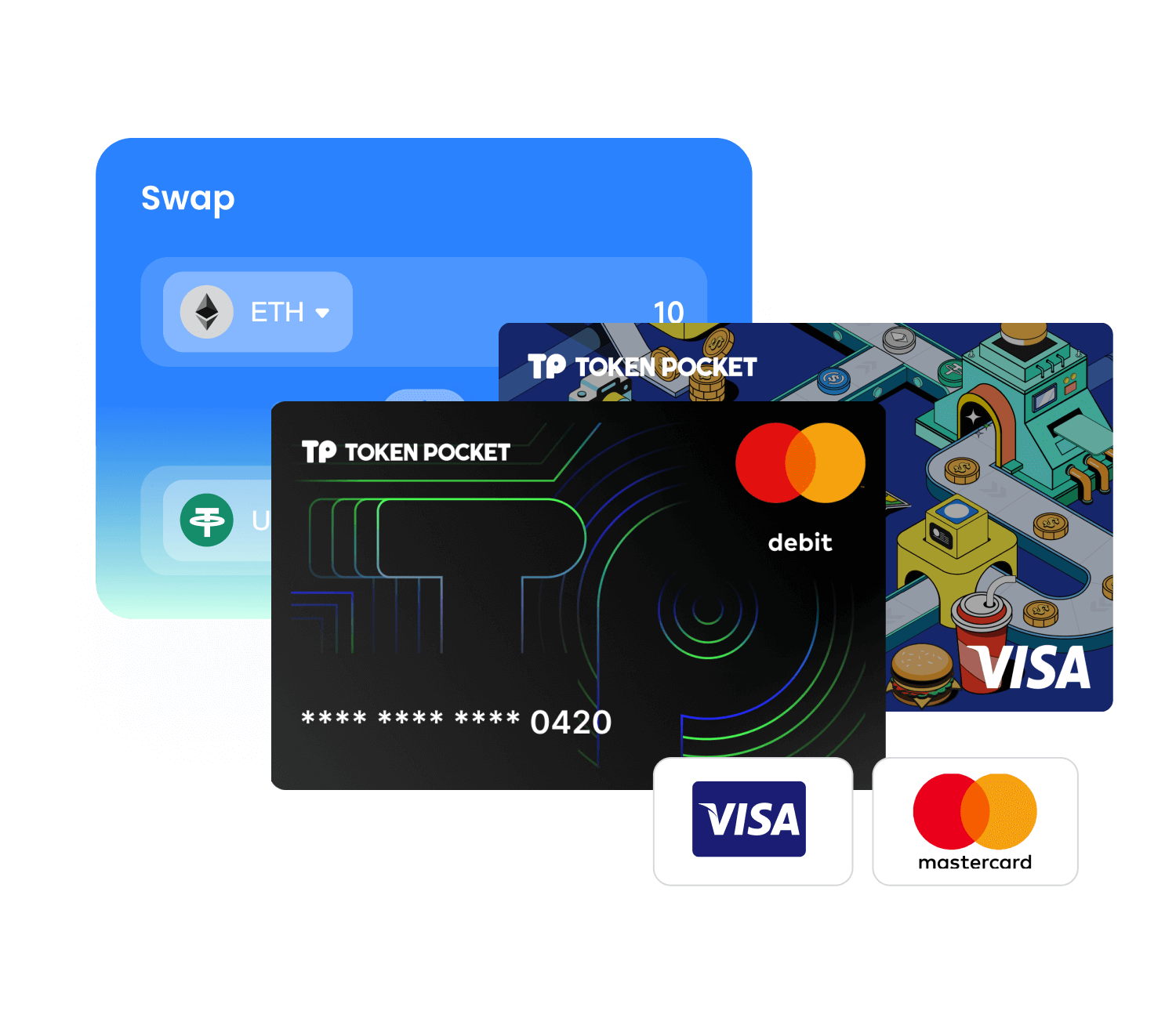 TokenPocket 閃兌服務操作介面